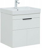 Тумба под раковину Aquanet Ирис new 60 белый глянец (1 ящик, 2 дверцы) 00310148