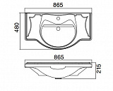 Раковина Roca America 85 327206000