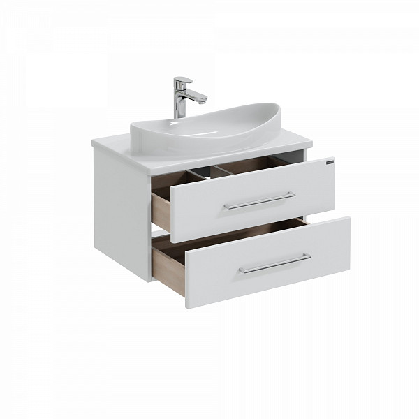 Тумба для умыв. "Вегас 70" 2 ящ. подвес.  (ум. Вега 70 литой мрамор) СанТа