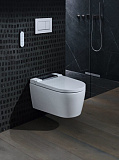 Унитаз-биде подвесной Geberit AquaClean Sela 146.224.21.1 панель хром