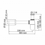 Сифон для раковины Wasserkraft A095