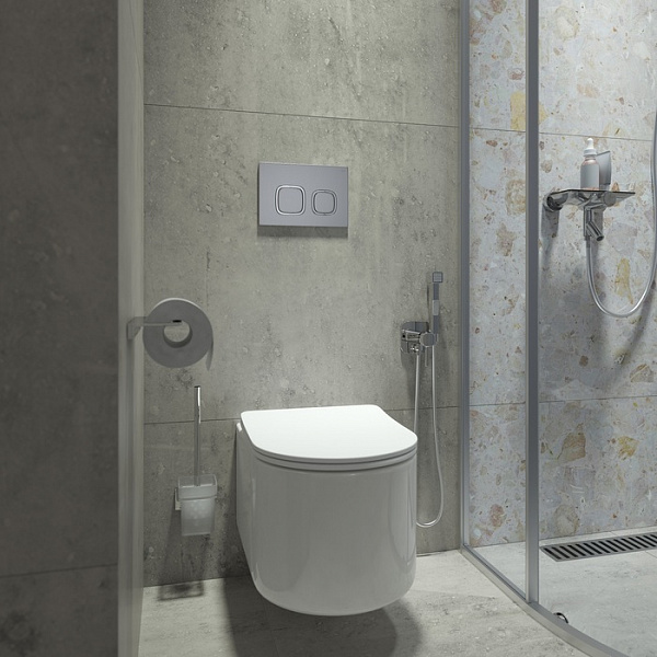 Клавиша смыва, универсальная, хром, Unifix, 004, IDDIS, UNI04CHi77