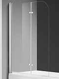 Шторка  на ванну AQUAme 1200*1400мм., стекло 6мм, цвет профиля хром, петли латунные.
