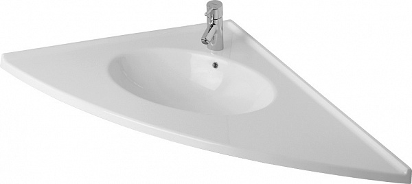 Раковина под тумбу Акватон - МЕБЛИКО  левая угловая без рейлингов 1A701531MB01L