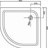 Душевое ограждение Loranto CS-8020S 90х90х195, поддон 40 см