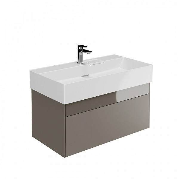 Тумба Kerama Marazzi LOGICA подвесная 2 ящика 90 см, песчаный