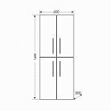 Колонна Вегас 60 напольная/подвесная Санта 526008