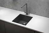 4445U, ГРАФИТ МАТОВЫЙ, стальная кухонная мойка