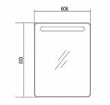 Зеркало-шкаф Акватон Америна 61x81 1A135302AM01L левый с подсветкой