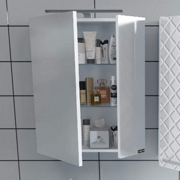 Зеркальный шкаф Стандарт 60 со светом Санта 113005