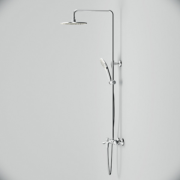 F0780564 Like душ.система, набор: смеситель д/ванны/душа с термостатом, верх.душ.d 250 мм, ручной ду