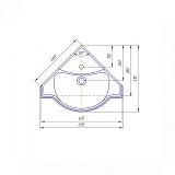 Тумба под раковину Corozo Классика 65 угловая SD-00000316
