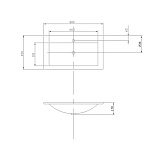 Раковина под тумбу Акватон - ПРЕМЬЕР 80 1A702831PR010