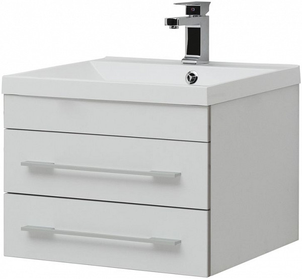 Тумба под раковину Aquanet Верона 58 New белый матовый 00272423