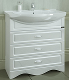 Тумба под раковину Верона 85 3 ящика напольная Санта 700117