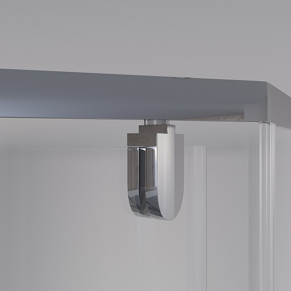 Душ. уголок NG-010-14D (1000х1000х1950) низкий поддон(13 см) стекло ПРОЗРАЧНОЕ 2 места