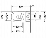 Унитаз-компакт Duravit DuraStyle 2155090000 напольный с бачком 0935100005