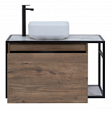 Тумба под раковину Aquanet Nova Lite Loft 90 L дуб рустикальный 00261660