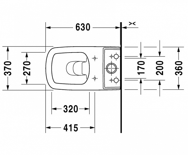 Унитаз-компакт Duravit DuraStyle 2155090000 напольный с бачком 0935100005