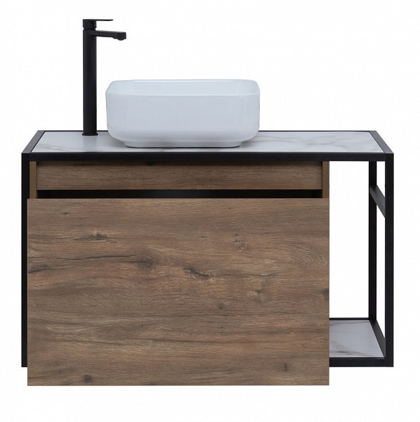Тумба под раковину Aquanet Nova Lite Loft 90 L дуб рустикальный 00261660