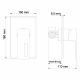 Смеситель для душа Wasserkraft Alme 1551