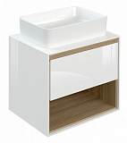 Тумба под раковину Cersanit Louna 60 см  SP-SZ-LOU60-BL/Wh