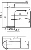 Смеситель для раковины Aquanet Arctic AF520-10СW AF520-10СW