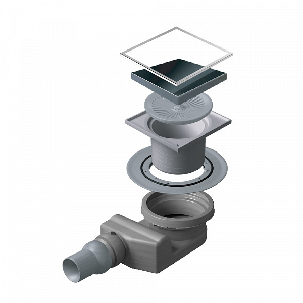 Confluo Standard 15х15 Black Glass 4 Pestan