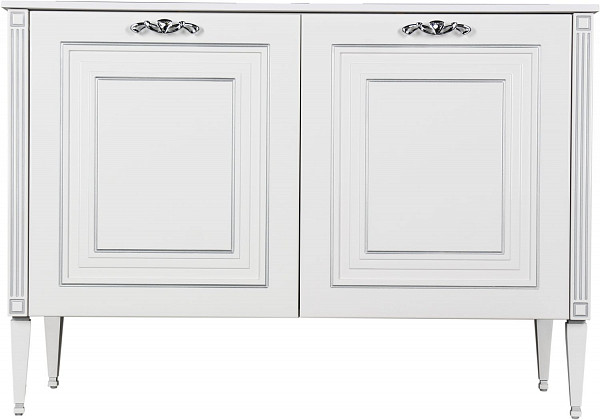 Тумба под раковину Aquanet Паола 120 белый/серебро 00181763