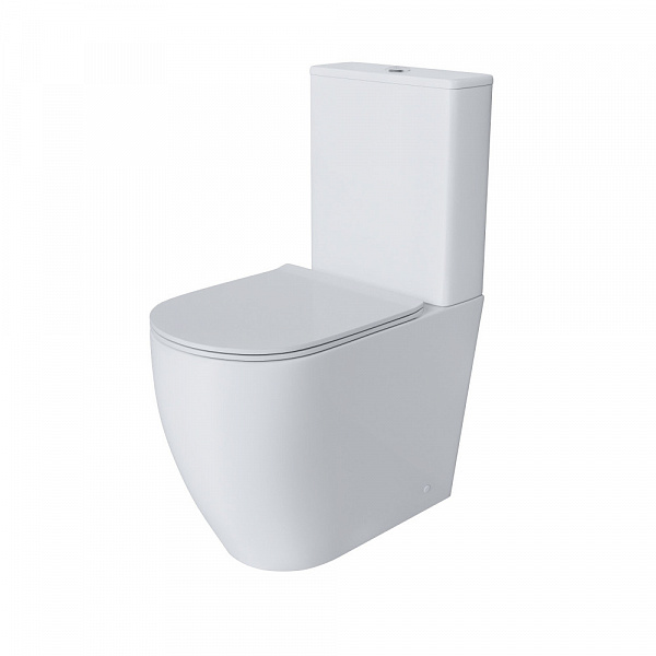 Унитаз Style GR-4473S (655*365*920) напольный БЕЗОБОДКОВЫЙ с ВЫСОКОЙ ЧАШЕЙ 48 см, 2 места