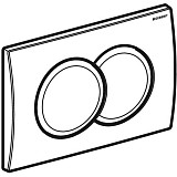 КЛАВИША СМЫВА GEBERIT DELTA01 МАТОВЫЙ ХРОМ 115.107.46.1