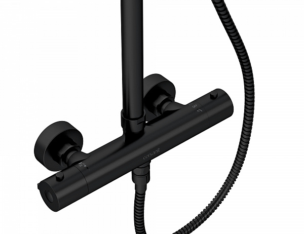 Душевая система BRASKO BLACK с термостатом Cersanit 63112