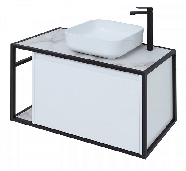 Тумба под раковину Aquanet Nova Lite Loft 90 R белый 00261651