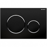 Клавиша смыва Geberit Sigma 20 115.882.KM.1 черный, хром глянец