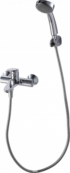 Смеситель для ванны с коротким изливом с аксессуарами Bravat Drop F64898C-B