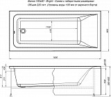 Акриловая ванна Aquanet Bright 180x80 (с каркасом) 00233143