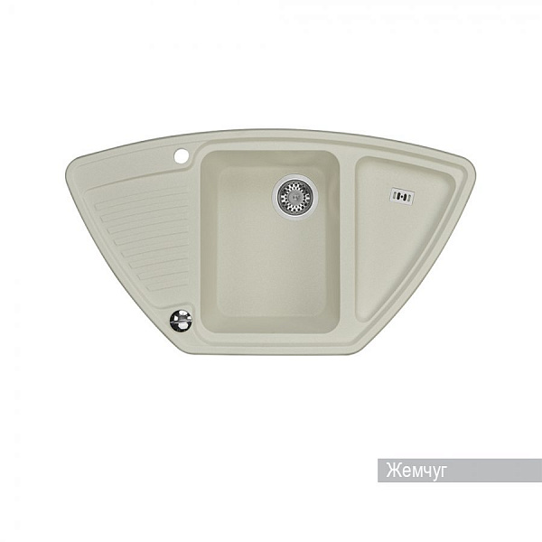 Мойка для кухни Aquaton Лория угловая жемчуг 1A715032LR240