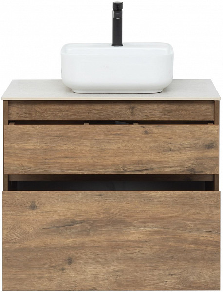 Тумба под раковину Aquanet Nova Lite 75 дуб рустикальный (2 ящика) 00249515
