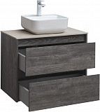 Тумба под раковину Aquanet Nova Lite 75 дуб серый (2 ящика) 00287890