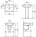 Подвесная раковина-столешница Jacob Delafon Reve 60х46,5 см E4802-00