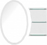 Зеркало Aquanet Опера L/R 70 белый с полкой 00212365