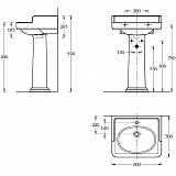 Раковина на тумбу Kerama Marazzi Pompei PO.wb.60