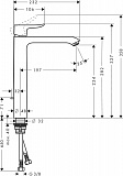 Смеситель для раковины Hansgrohe Metris 31184000