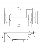 Акриловая ванна Besco Modern 150x70 WAM-150-MO