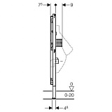 Система инсталляции для писсуаров Geberit Duofix 111.689.00.1 для сенсорных приводов