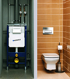 Клавиша смыва Geberit Delta 51 115.105.46.1 хром матовый