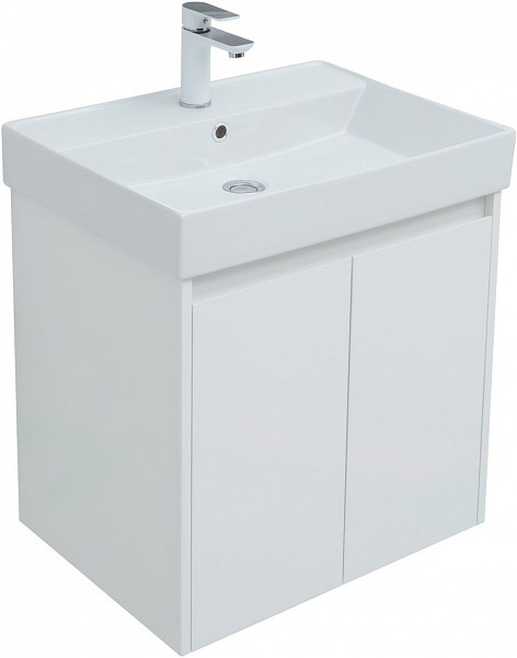 Мебель для ванной Aquanet Nova Lite 60 белый глянец (2 дверцы) 00302532