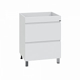 Тумба "Марс 69" 2 ящ, напольная (ум. Юпитер 1300*500 литой мрамор)