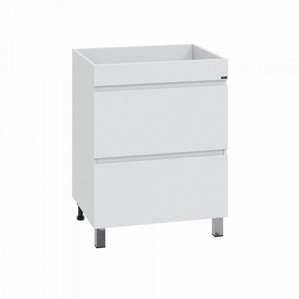 Тумба "Марс 69" 2 ящ, напольная (ум. Юпитер 1300*500 литой мрамор)