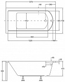 Акриловая ванна Besco Shea 140x70 WAS-140-PK
